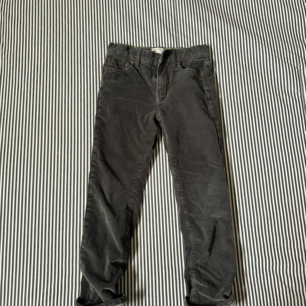 Crewcuts Lined Gray Corduroy Pants Straight Leg